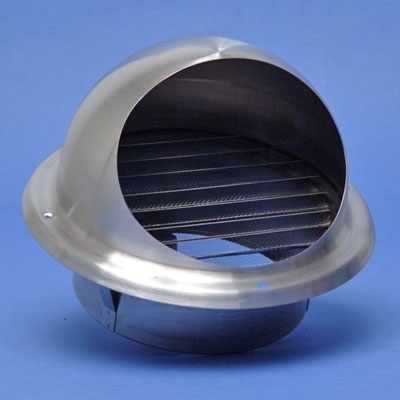 Bolrooster 638 DIY - diameter: 150mm - inox Afmetingen: Ø150 Kleur: Inox Luchtdoorlaat: 87 cm²